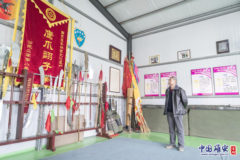 如何讓精武精神傳播得更廣，讓鷹爪翻子拳更好地傳承是陳桂學始終在思考的問題。郭家豪 攝